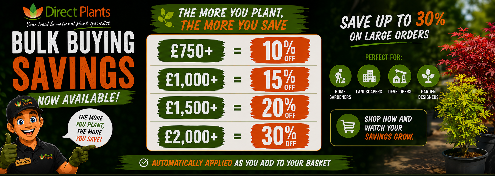Bulk Buying Savings Now Available