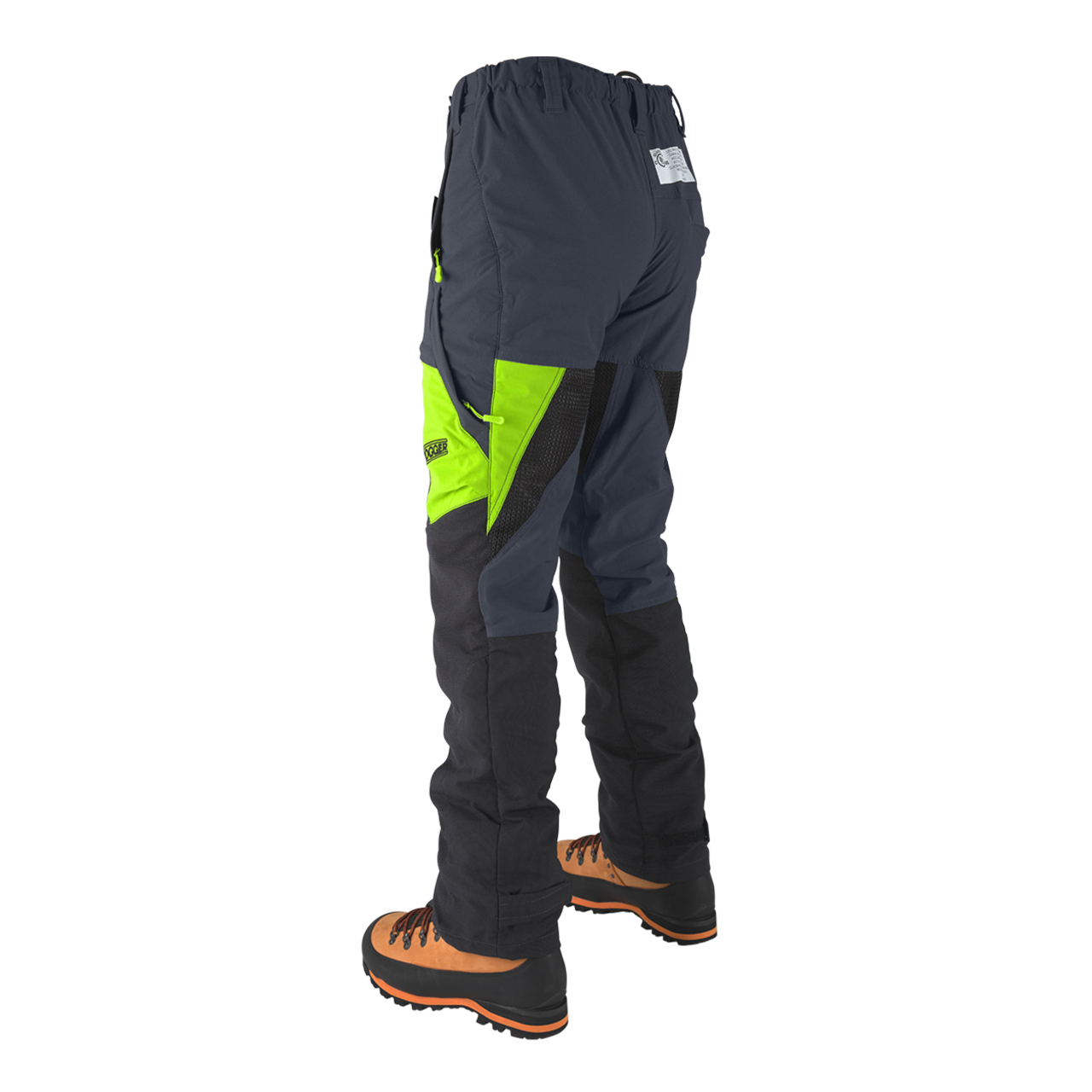 Clogger Grey/Green Zero Chainsaw Trousers Right Side