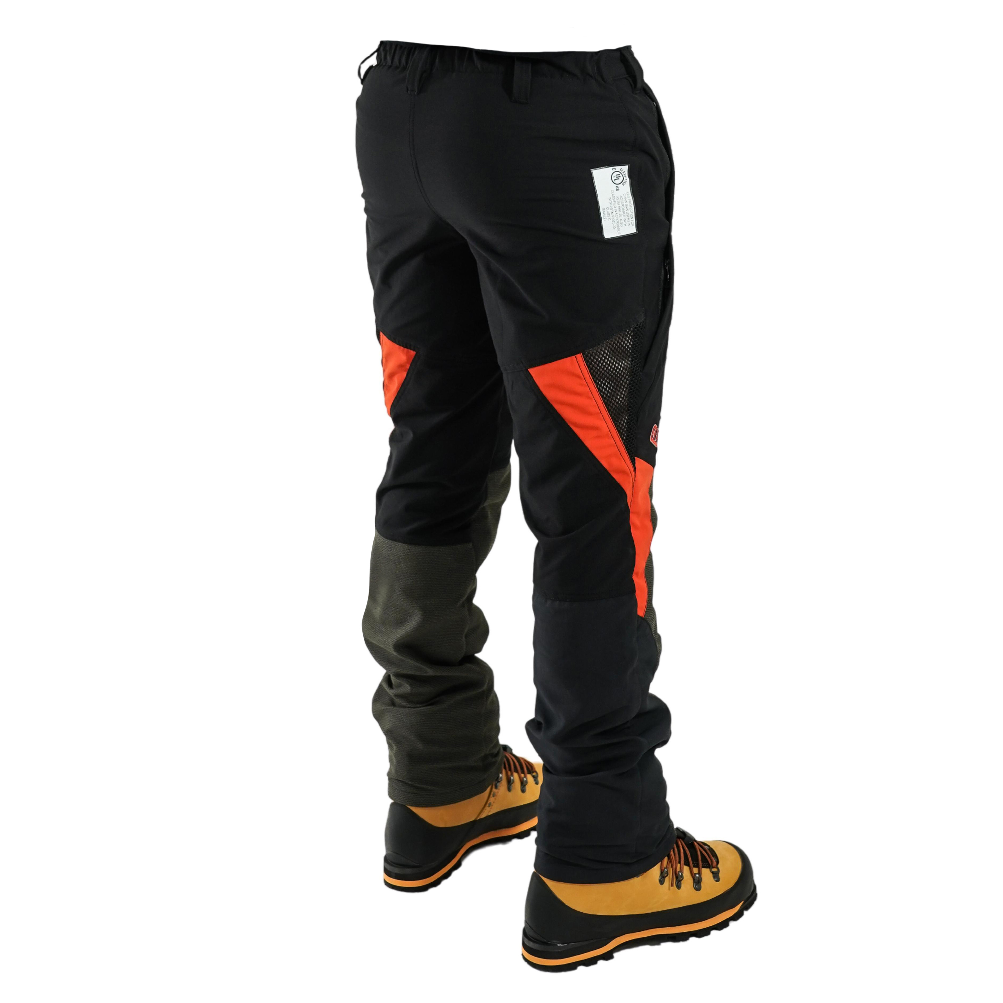 Clogger Black-Red Zero Men's Chainsaw Trouser Side Back 2