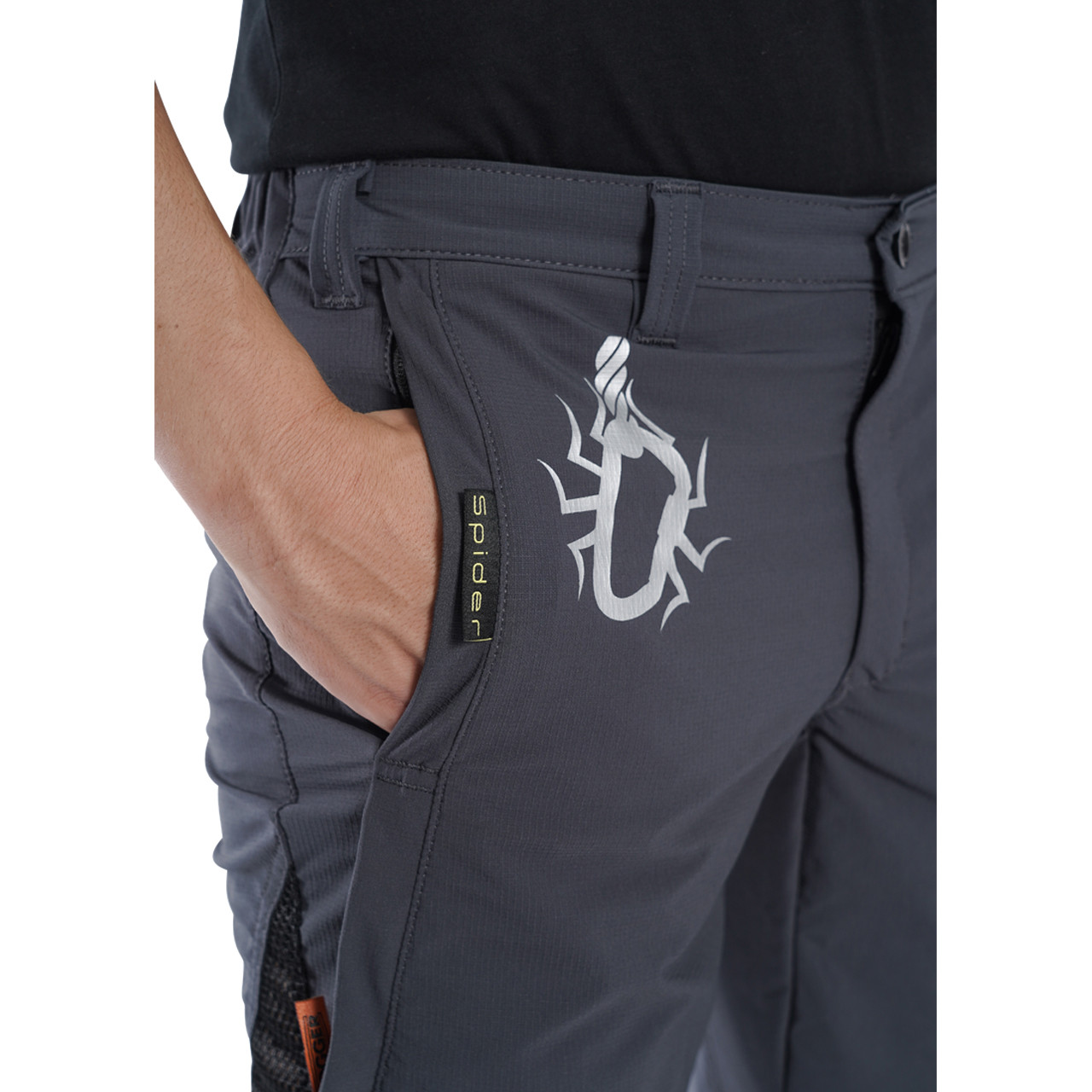 Clogger Grey Spider Tree Women's Climbing Trousers Logo