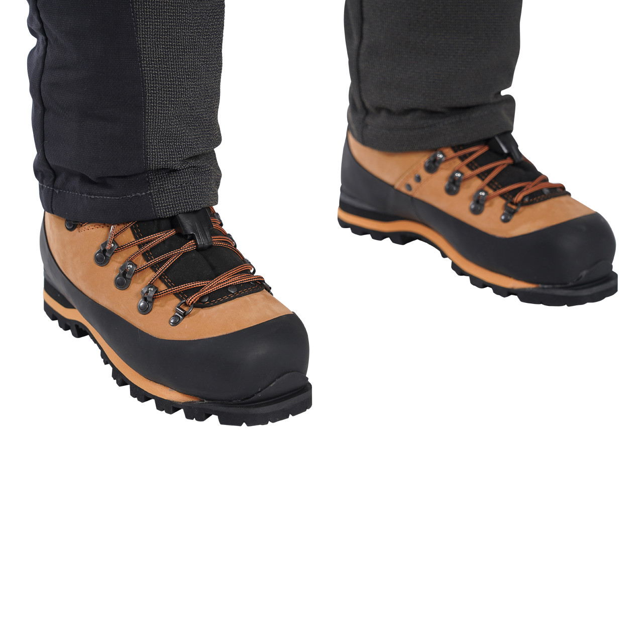 Clogger Grey/Green Zero Women's Chainsaw Trousers Lace Hook