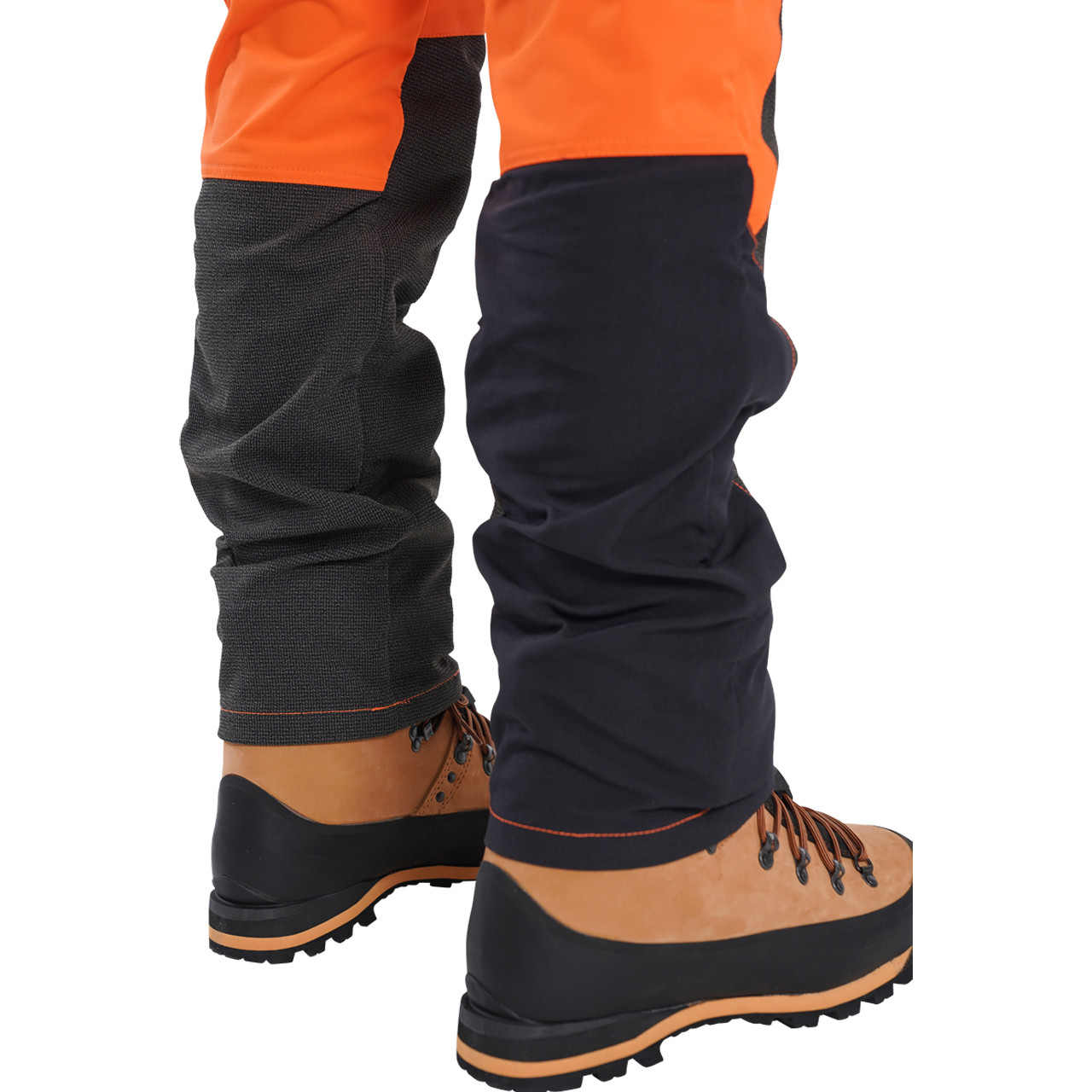 Hi-Vis Orange Zero Men's Chainsaw Trousers Zoom Back