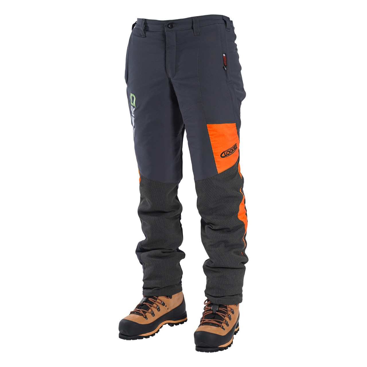 Clogger Zero Chainsaw Pants Orange Flash Side Front