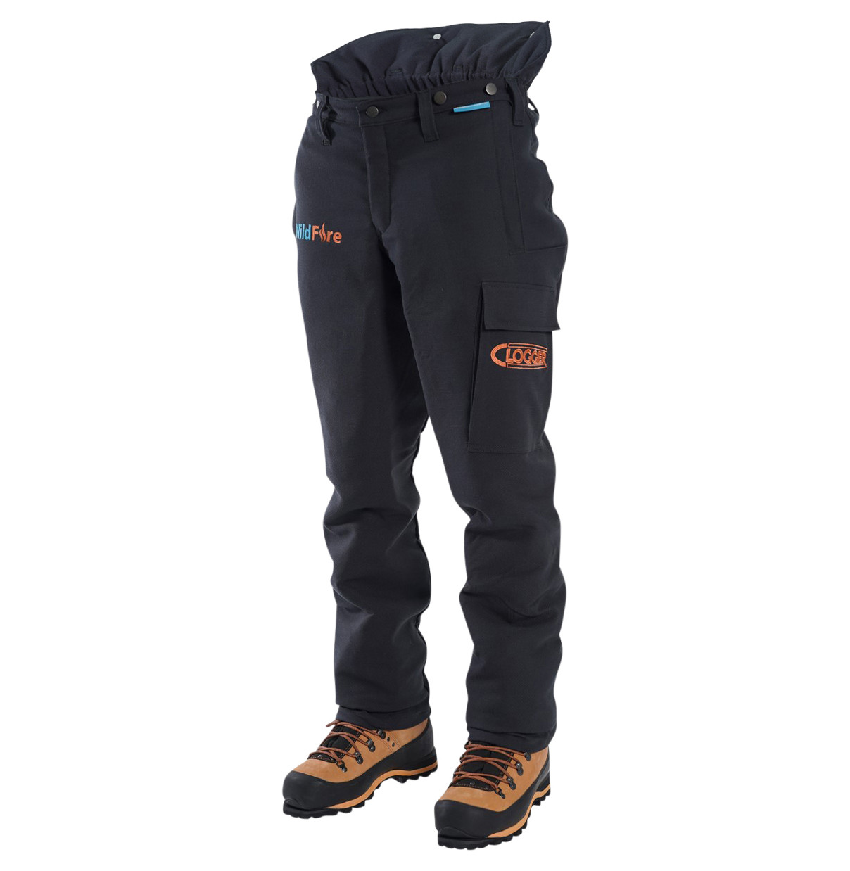 Clogger Wildfire Arc Rated Fire Resistant Women's Chainsaw Trousers Side
