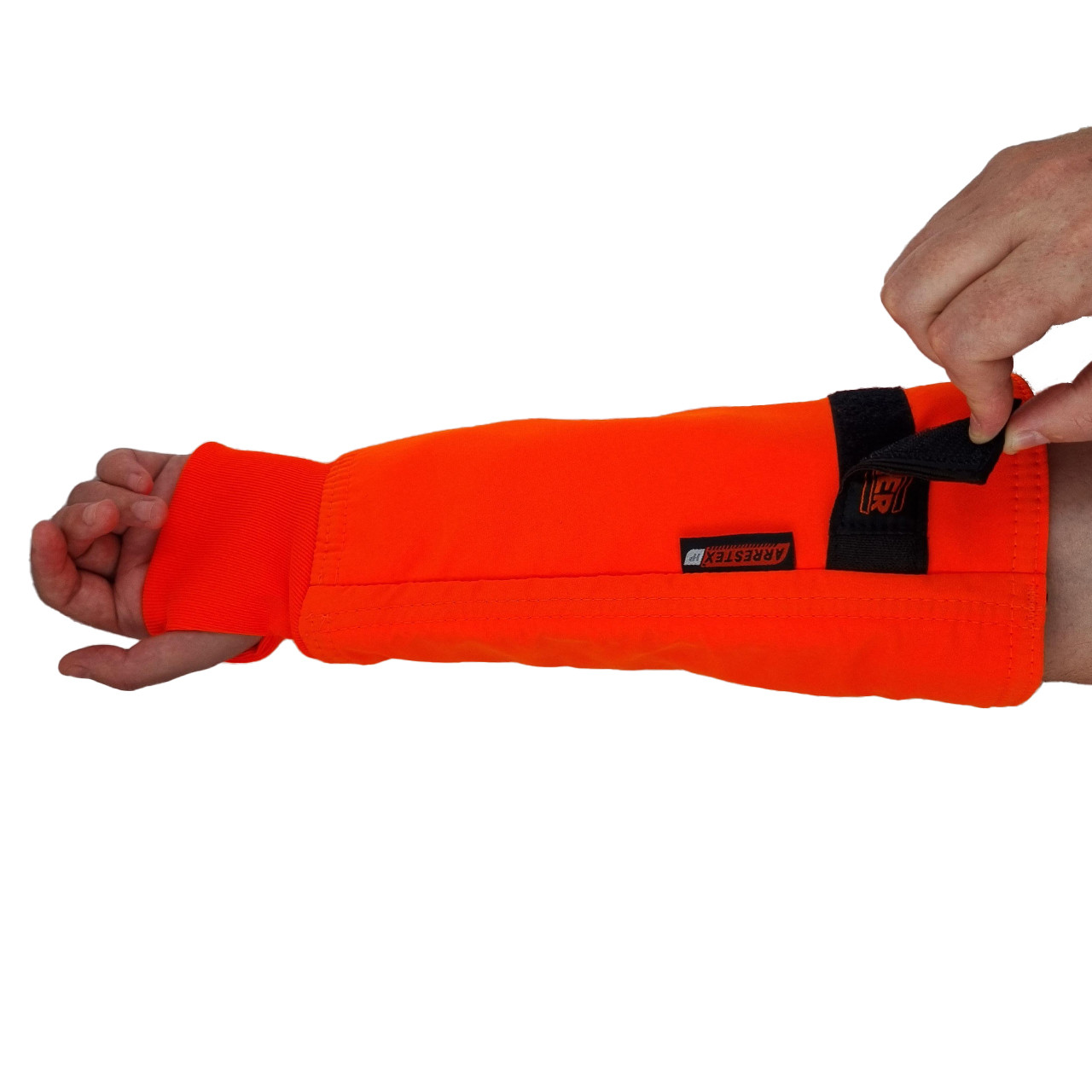 Clogger Chainsaw Arm Protector With Stretch Thumbhole Cuff Closure