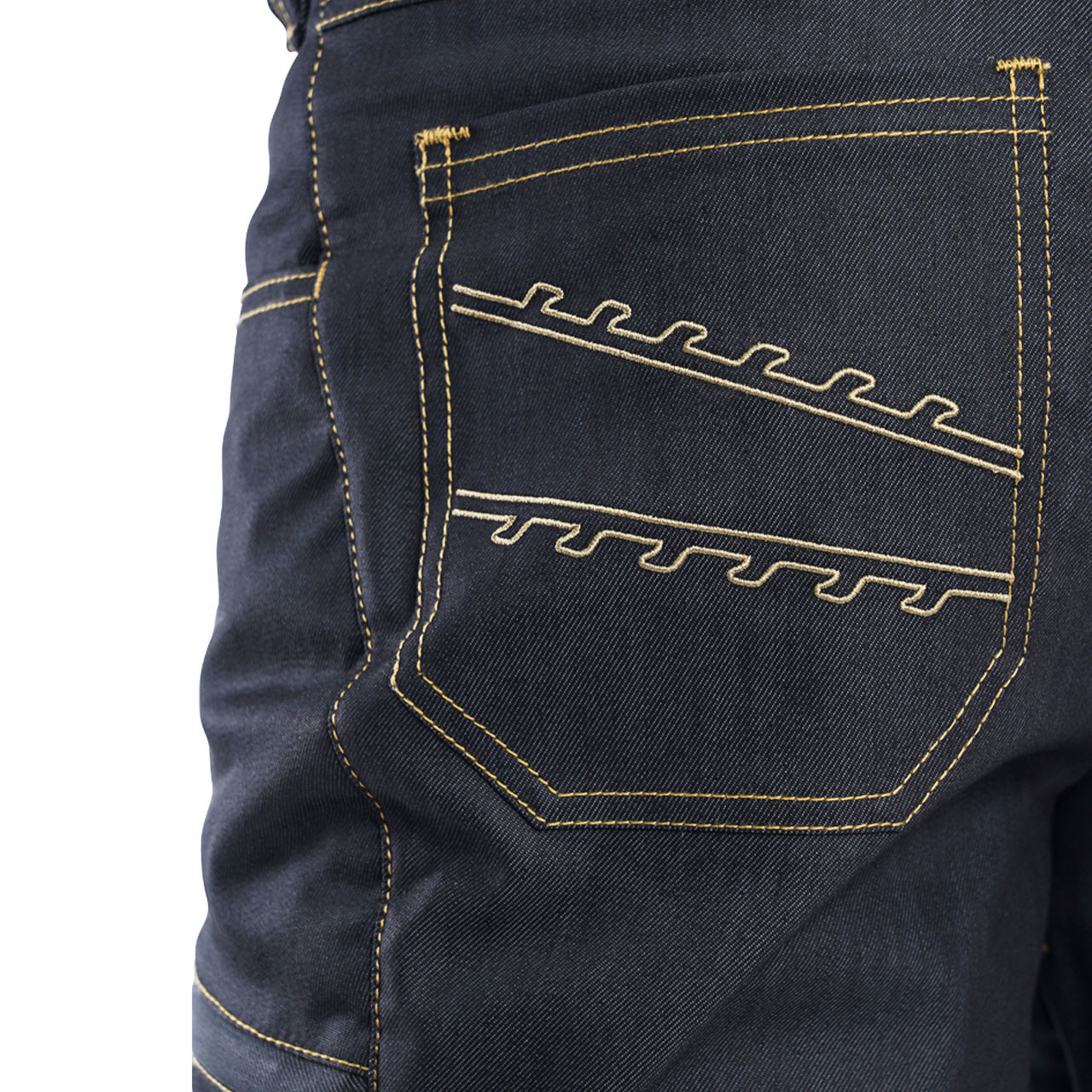 Clogger Denim Chainsaw Pants Zoom Back Pocket