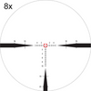 FC-Mil
Designed to meet the needs of today’s discriminating carbine shooter.  Created and optimized for low-power variable riflescopes. As first focal plane reticles, elevation and windage markings are valid at every magnification setting, providing precise hold and reference points. At low power, the bright daylight center dot and segmented circle are visible under the harshest light, allowing fast, accurate target acquisition.