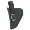 Uncle Mike's, Hip Holster, Fits Small Revolver With 3" Barrel, Left Hand, Black - Size 0 - 8100-2