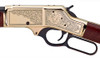 Henry Repeating Arms Brass Wildlife 30-30 Win Caliber with 5+1 Capacity 20" Blued Barrel Polished Brass Engraved Metal Finish & American Walnut Stock H009BWL (