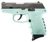SCCY CPX-2 Double Action 9mm 3.1" Barrel 10+1 Rounds Black Slide Robin Egg Blue Polymer Grip CPX-2CBSB