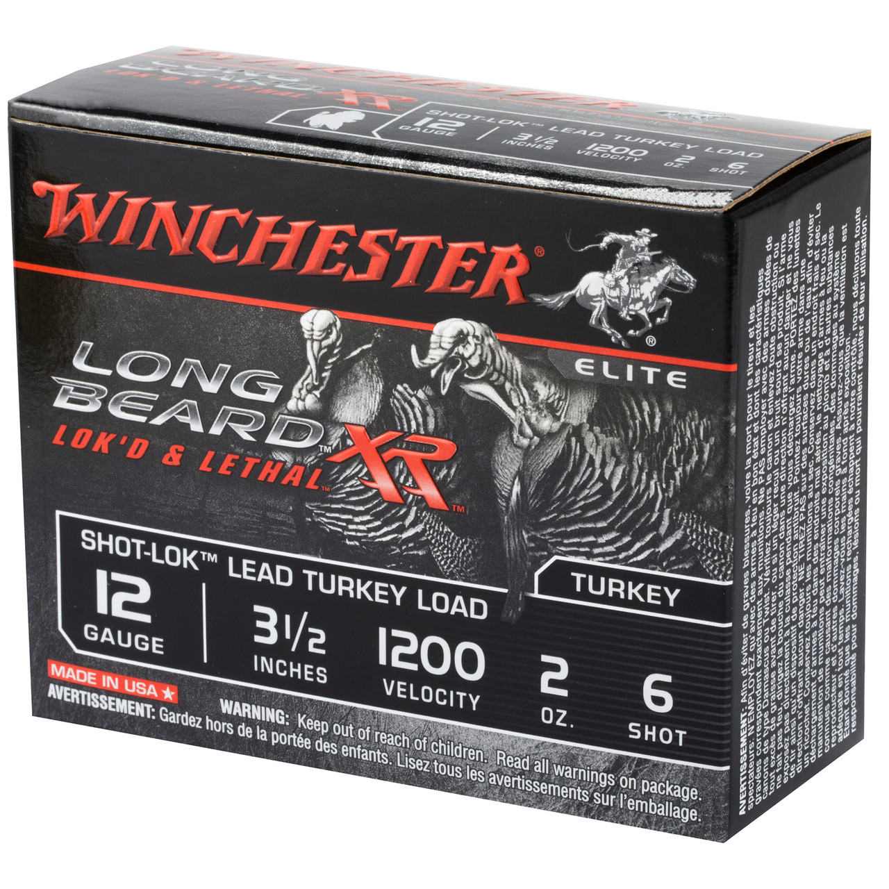 Winchester Double X Turkey Ammunition - 12 Gauge - 3 1/2 - #6 Lead Shot -  10 Rounds