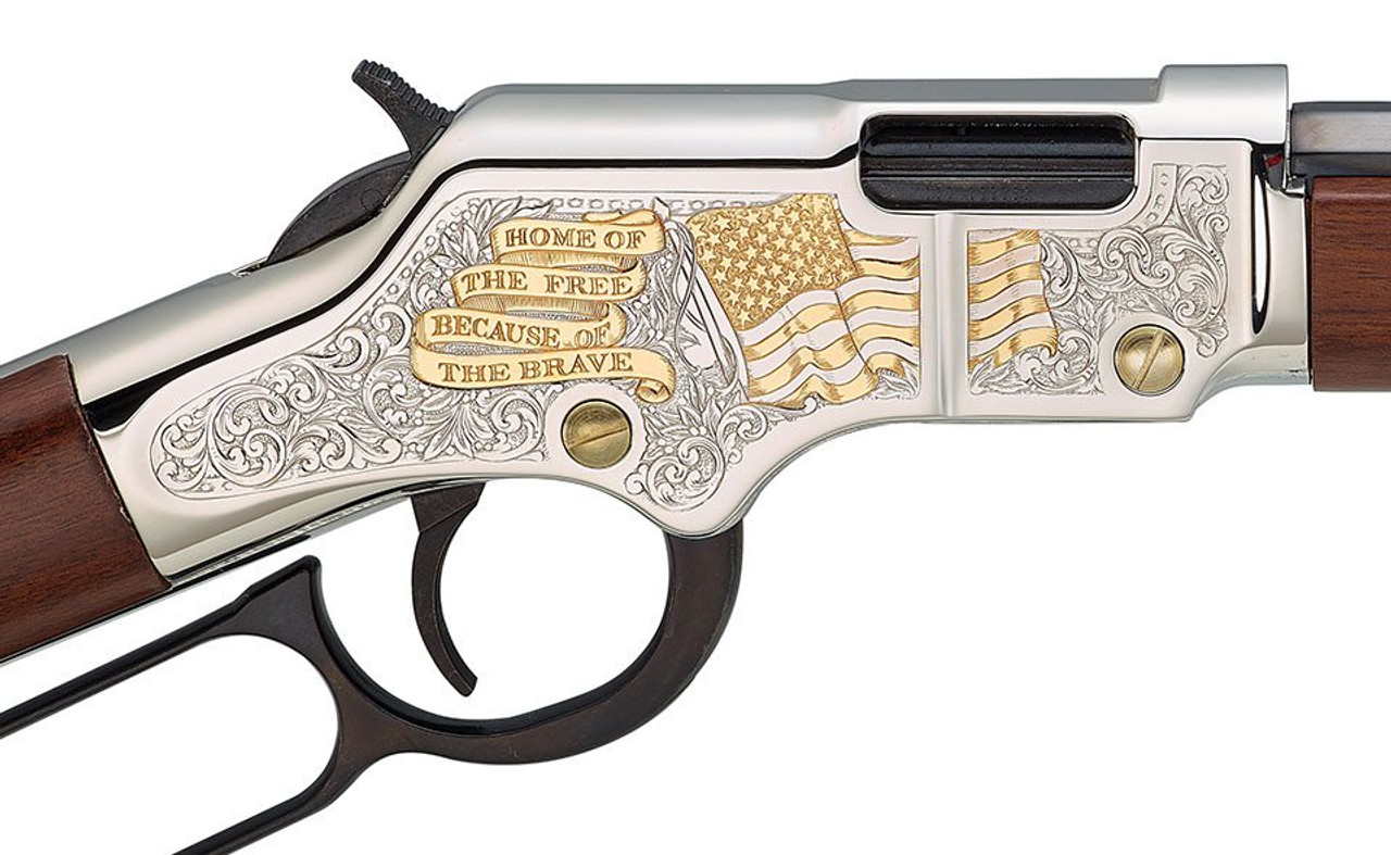 Henry God Bless America Edition Golden Boy 22 S L Lr Lever Action Rifle Brown H004gba Tactical Defense Solutions Dollar Guns Ammo Henry God Bless America Edition Golden Boy 22 S L Lr Lever Action Rifle Brown H004gba Tactical Defense Solutions Dollar Guns Ammo