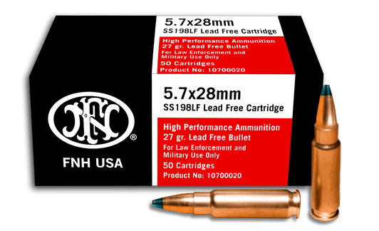 FNH 5.7X28MM Lead Free Green Tip 27GR  50 Round Box SS198LF