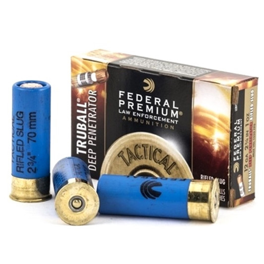 Federal Law Enforcement 12 Gauge Ammo 2-3/4" 1oz Tactical® TruBall® Deep Penetrator Rifled Slug LEB127 DPRS