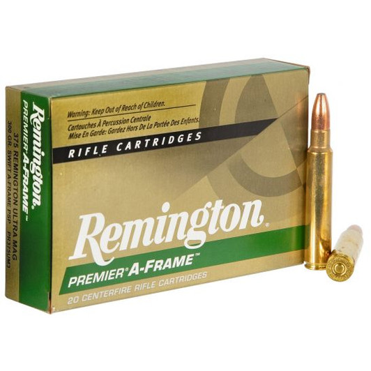 Remington 375 Ultra Magnum 300 Grain Pointed Soft Point Ammunition 20 Rounds PR375UM3