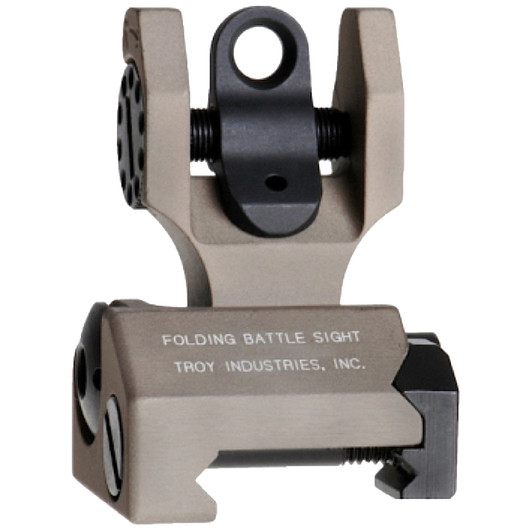 Troy Rear Folding M4 Battle Sight Flat Dark Earth SSIG-FBS-ROFT-00