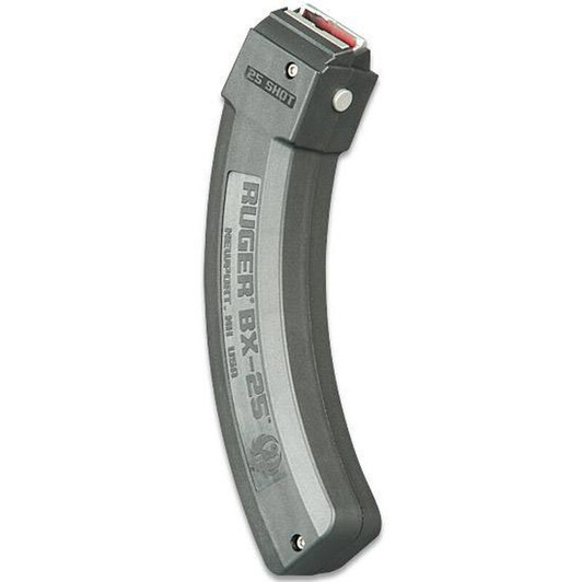 Ruger 10/22 BX-25 Series Magazine .22 LR 25 Round Polymer Construction Matte Black Finish 90361