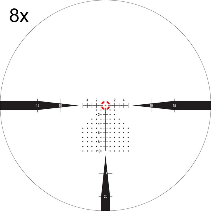 Nightforce ATACR 1-8x24mm F1 .1mrad - NVD - Capped Adj - PTL FC-DM C597 8 X Reticle