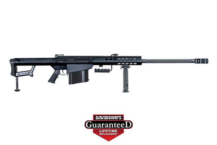 Barrett Model 82A1 Semi Auto .50 BMG 29" Fluted Barrel 10 Rounds Flip Up Iron Sights Bipod Muzzle Brake Black Finish w/ Nightforce ATACR 7-35x56mm 13316