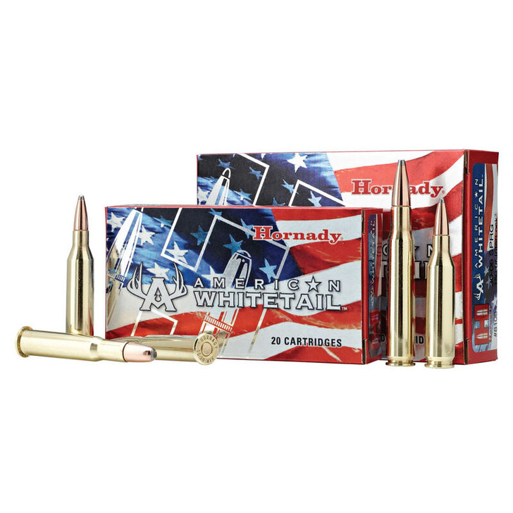 HORNADY AMERICAN WHITETAIL RIFLE AMMO 6.5 CREEDMOOR INTERLOCK SPIRE POINT 129GR SP 20RD  81489