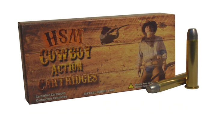 HSM Cowboy Action Ammunition 45-70 Government 405 Grain Hard Cast Flat Nose Triple Lube Groove HSM-45-70-2-N
