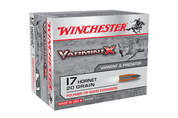 Winchester 17 Hornet Ammunition Varmint 20 Grain Polymer Tip 20 Rounds X17P 