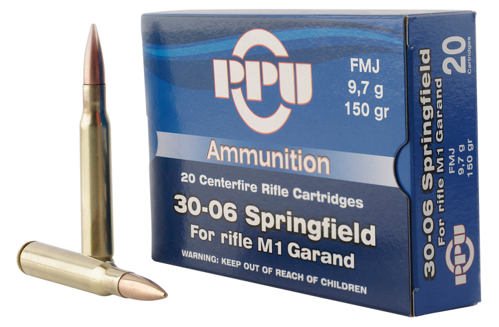 PPU Rifle Line 30-06 Springfield 150gr FMJ PP3006G