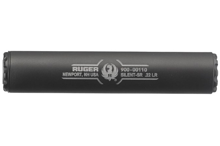 Ruger Silent-SR 22LR Suppressor Titanium Cerakote-Black Finish 1/2×28 19000