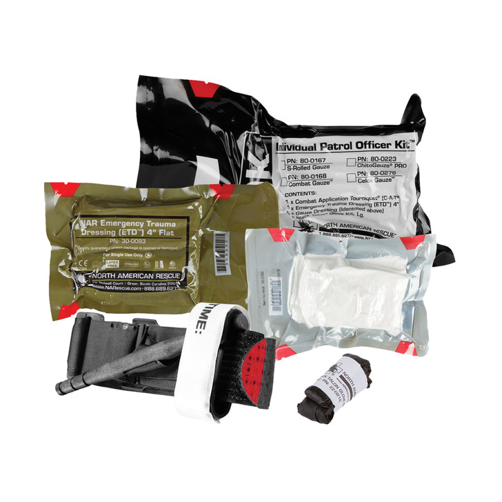 North American Rescue Individual Patrol Officer Medical Kit 80-0167