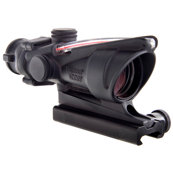 Trijicon ACOG 4x32 Rifle Scope Illuminated Red Chevron .223 Ballistic Reticle with BAC 1/2 MOA with TA51 Mount Aluminum Black TA31F