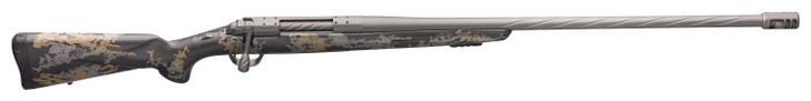 Browning X-Bolt Mountain Pro Long Range 300 Win Mag Caliber with 4+1 Capacity, 26" Fluted/Muzzle Brake Barrel, Tungsten Gray Cerakote Metal Finish & Accent Graphic Black Synthetic Stock 035541229