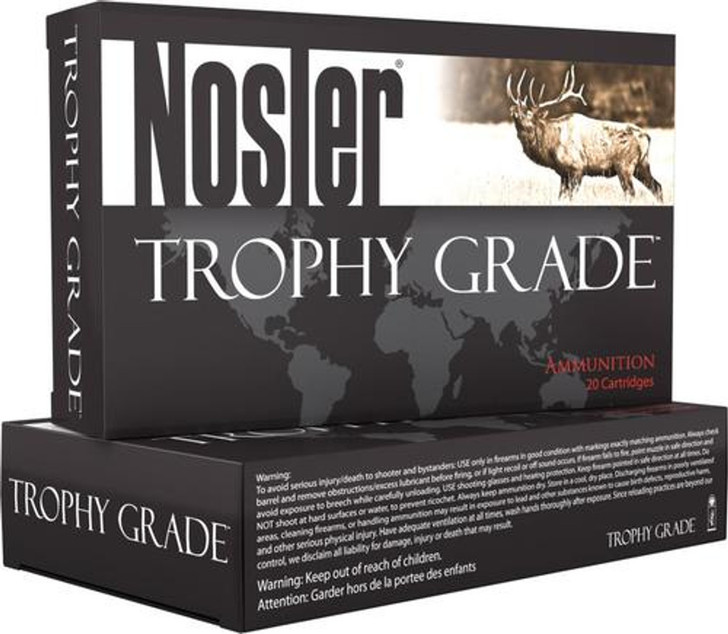 Nosler Trophy Grade Ammunition 30-06 Springfield 168 Grain AccuBond Long Range 2800 fps 20 Rd/box 60102