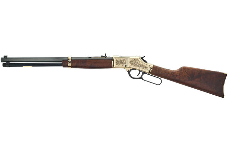 Henry Big Boy Deluxe Engraved 4th Limited Edition 44 Mag Caliber with 10+1 Capacity 20" Blued Barrel Polished Brass Engraved Metal Finish & American Walnut Stock Right Hand H006D4 