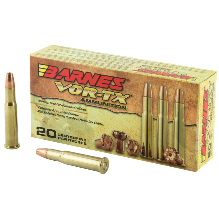 Barnes VOR-TX Ammunition 30-30 Winchester 150 Grain TSX Hollow Point Lead-Free 20 Per Box 21535