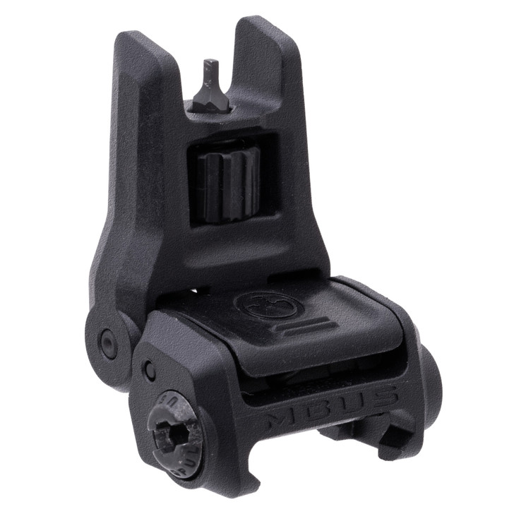 Magpul Industries MBUS 3 Back-Up Front Sight Tool-Less Elevation Adjustment Similar to MBUS Pro Ambidextrous Push-Button Deployment Fits Picatinny Rails Flip Up Black MAG1166-BLK 