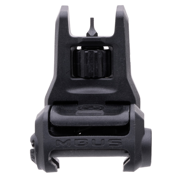 Magpul Industries MBUS 3 Back-Up Front Sight Tool-Less Elevation Adjustment Similar to MBUS Pro Ambidextrous Push-Button Deployment Fits Picatinny Rails Flip Up Black MAG1166-BLK 