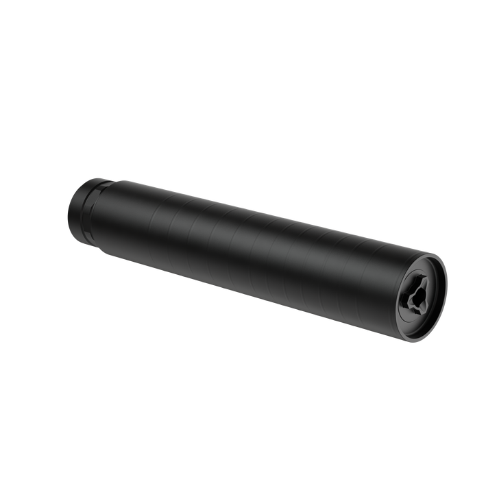 Liberty Precision Machine Mach-L Titanium .30 Caliber Rifle Silencer 7.0″ with included 5/8-24 Rearden DTA Ti Direct Thread 9.8 ounces Graphite Black LPM-10019