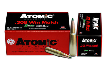 Atomic Defense .308 Winchester 175gr MATCHKING – 50rd