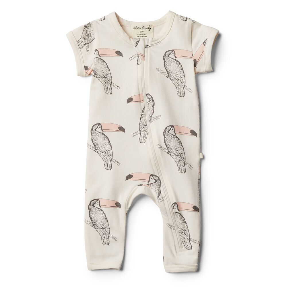 Short Sleeve Zipsuit