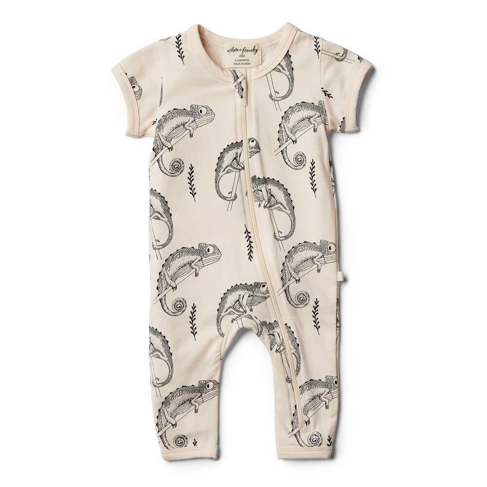 Short Sleeve Zipsuit