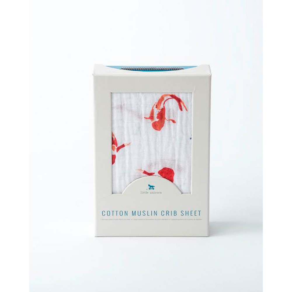 Muslin Fitted Cot Sheet - Animals