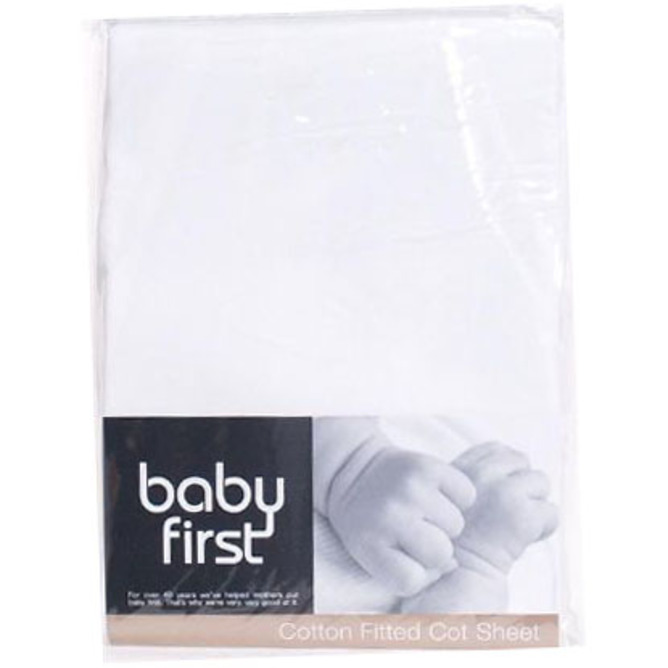 Fitted Cotton Sheet - White