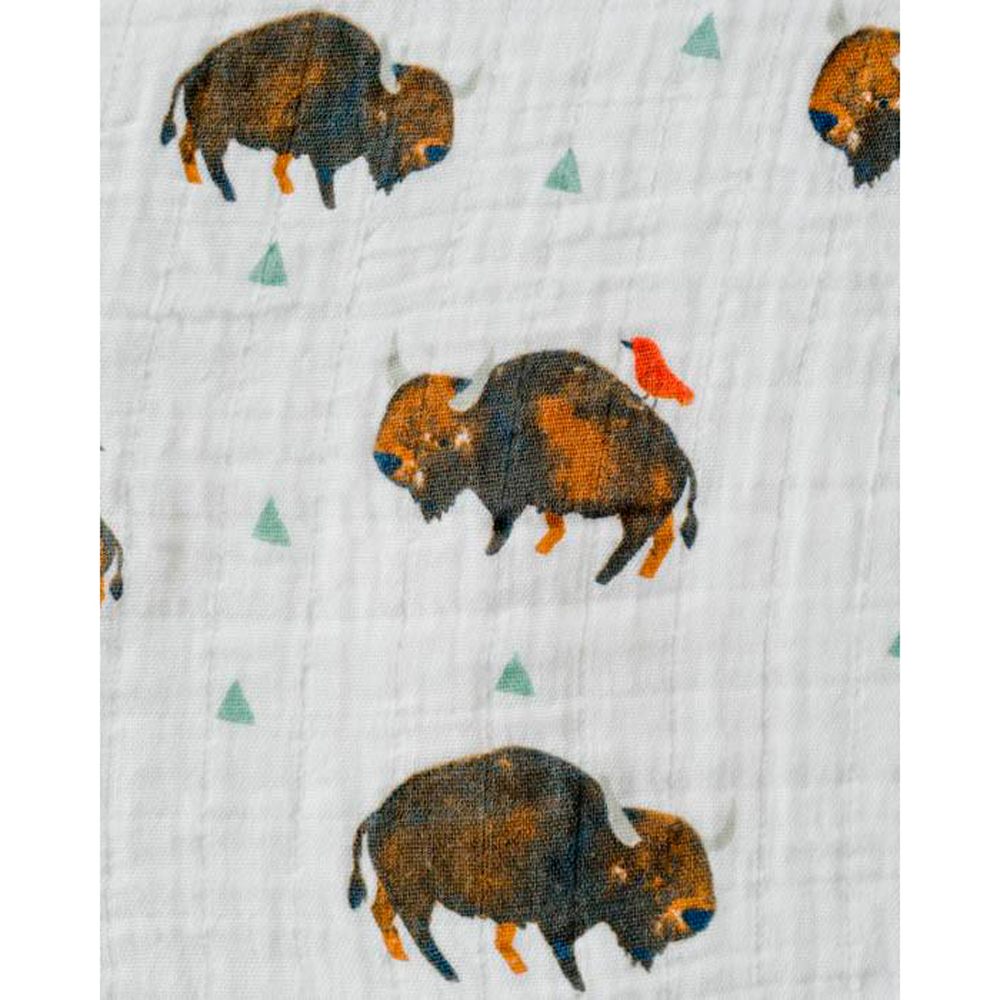 Single Cotton Muslin Swaddle - Animals Single Cotton Muslin Swaddle - Animals