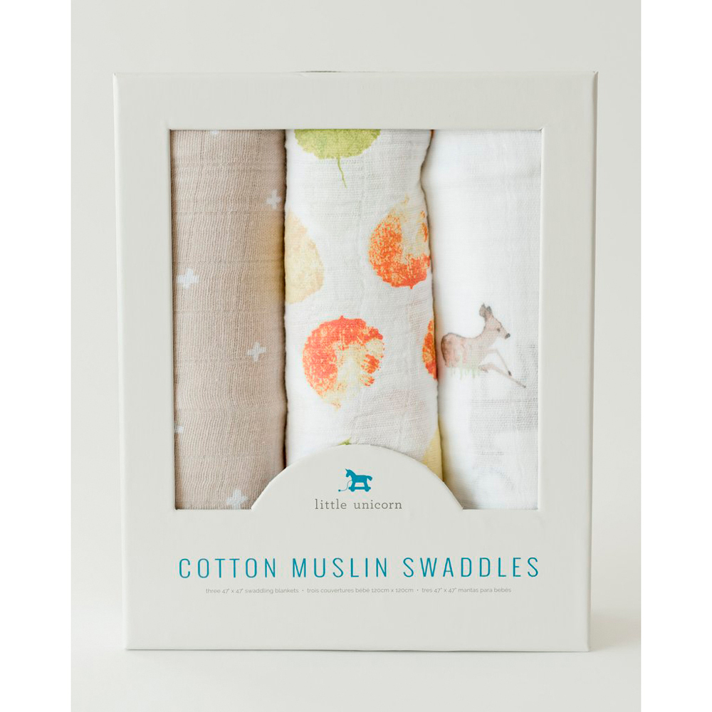3pk Cotton Muslin Swaddle 3pk Cotton Muslin Swaddle