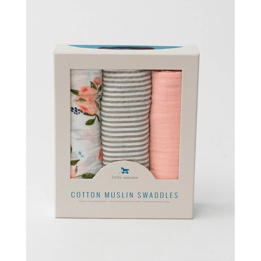 3pk Cotton Muslin Swaddle 3pk Cotton Muslin Swaddle