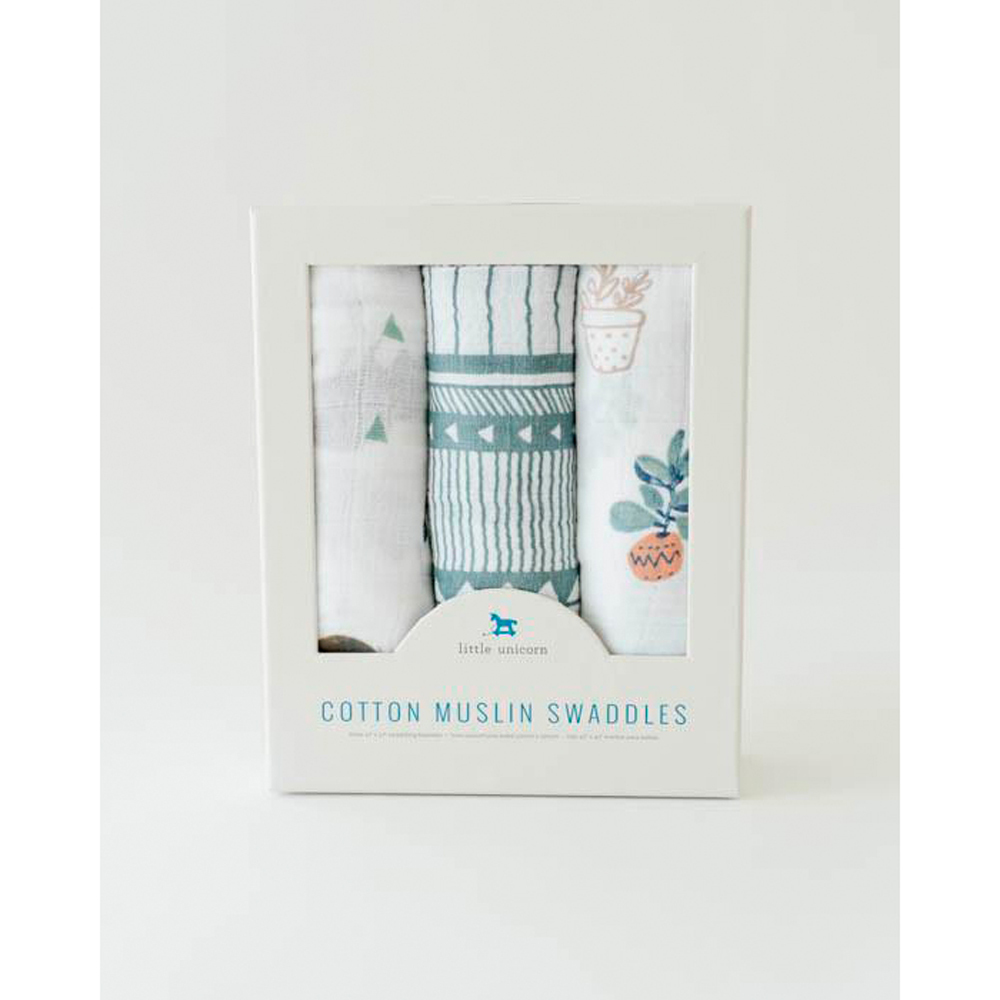 3pk Cotton Muslin Swaddle 3pk Cotton Muslin Swaddle