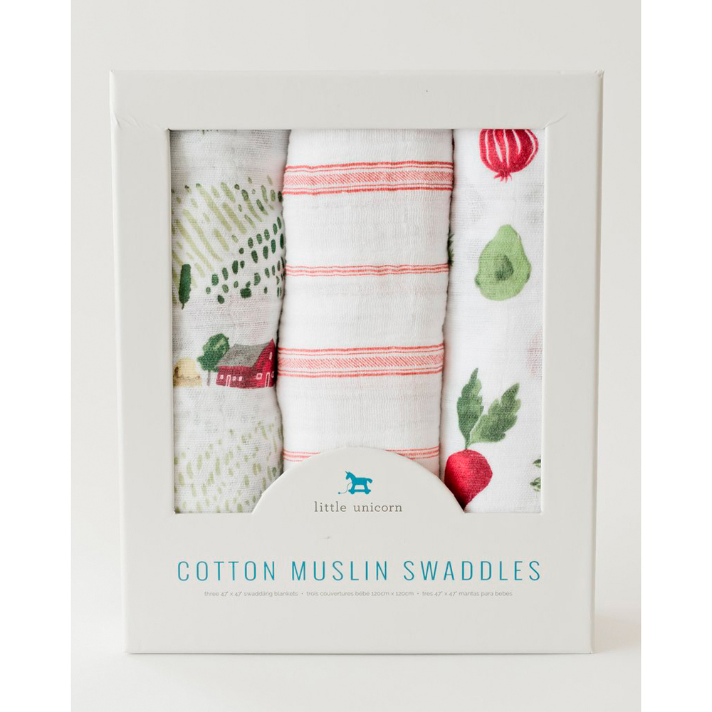 3pk Cotton Muslin Swaddle 3pk Cotton Muslin Swaddle