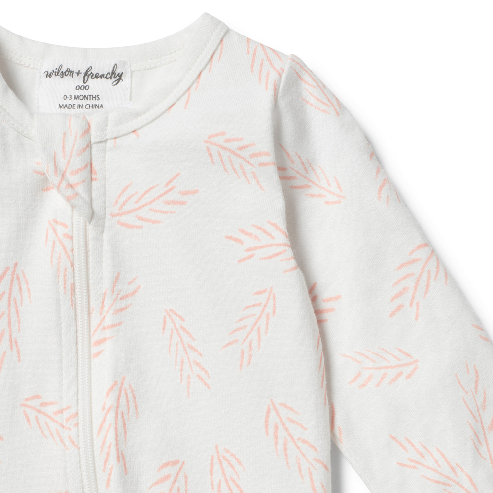 Long Sleeve Footed Zipsuit