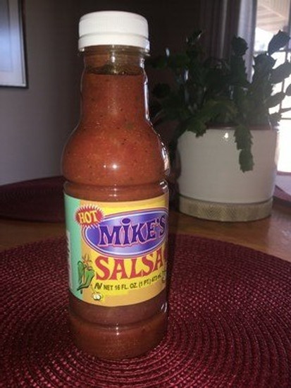 Mike's HOT Salsa Pint Plastic Bottle