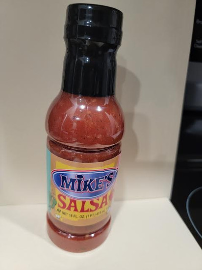 New SEALED Mike's 
salsa bottle!